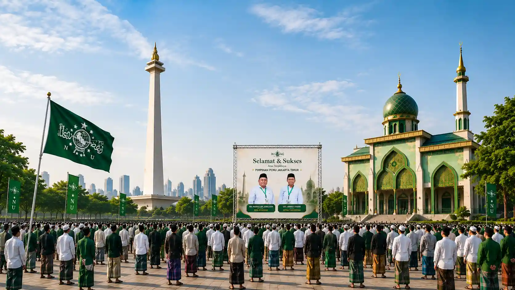 Kebersamaan pengurus dan warga PCNU Pengurus Cabang Kabupaten Magelang